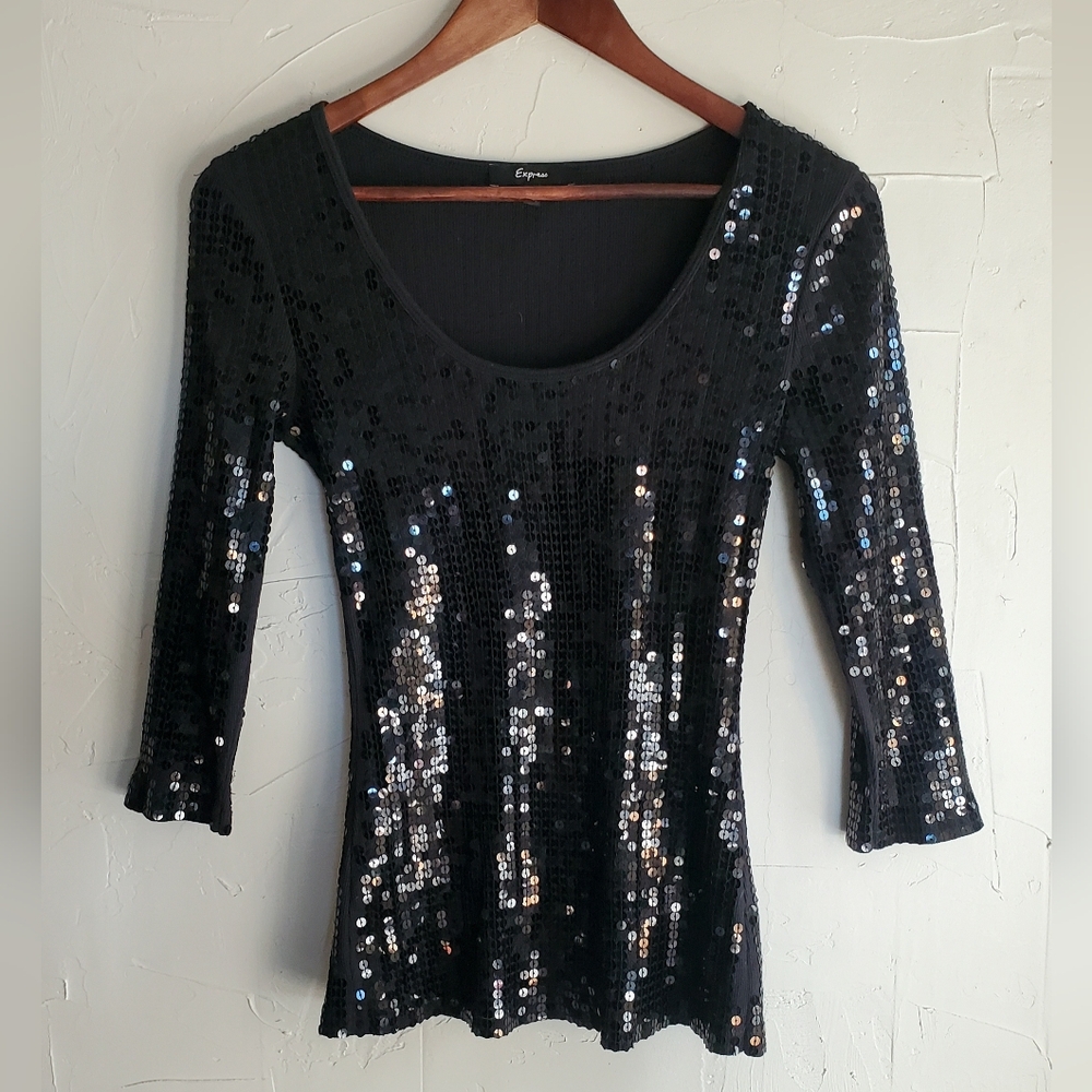 Vintage Express Sequin Top